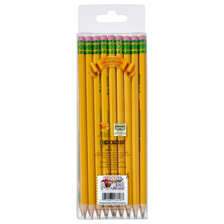 Ticonderoga Pencils, #2 Soft, Yellow, Presharpened, 18 Per Pack, 2 Packs 