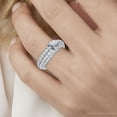 thumbnail image 4 of Pompeii 1 1/2Ct Pave Kimberly Diamond Anniversary Ring 14k Gold or Platinum Lab Grown, 4 of 5