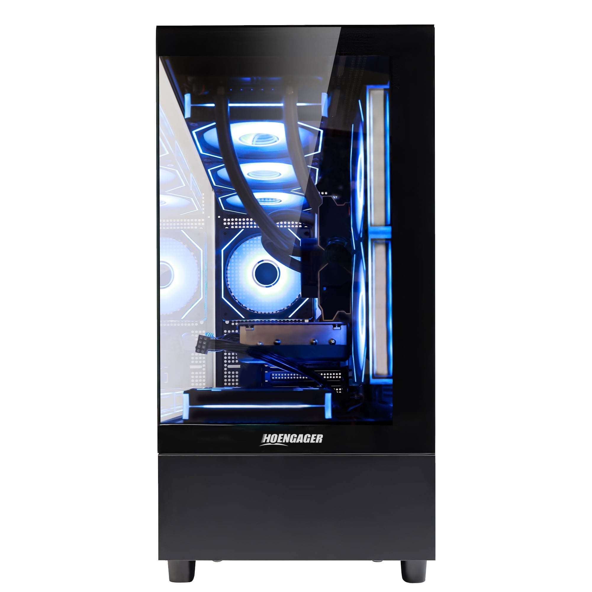 Hoengager Sunshine Gaming PC Intel Core i5-12600KF 10-Core 3.7 GHz, Radeon RX 9060 XT 16GB, 32GB DDR5 RAM,1TB PCIe SSD, WIFI with Bluetooth Windows 11