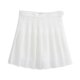 thumbnail image 2 of Qarigey Minifaldas plisadas de cintura alta de una línea de verano para mujer Vestidos Blanco XS, 2 of 6