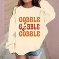 thumbnail image 2 of DHFJKG Thanksgiving Sweatshirts For Kids Boys Girls Oversized Letter Print Long Sleeve Crewneck Child Pullover Festive Soft Jumper Tops, 2 of 4
