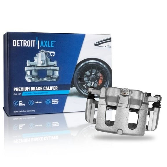 Detroit Axle - Front Left Driver Side Brake Caliper w/Bracket Replacement for Ford Explorer Taurus Flex Lincoln MKS MKT
