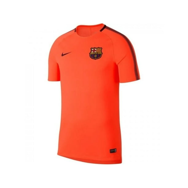 yo lavo mi ropa Siesta septiembre Nike FC Barcelona Official 2017 - 2018 Soccer Training Jersey-Neon Orange M  - Walmart.com