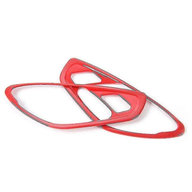 Cubierta de manija interior de puerta para Chevrolet Camaro 2017-2021, color rojo