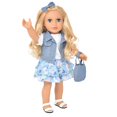 thumbnail image 1 of Tienda de regalos para muñecas de moda de 18 pulgadas con cabello rubio y ojos azules, 1 of 8
