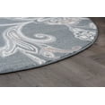 thumbnail image 5 of Madison Transitional 5' Round Dark Gray and Cream Polypropylene Indoor Area Rug, 5 of 8