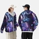 thumbnail image 4 of Balery Feathered Wolf Sudadera ligera de manga larga con capucha y protección solar UPF 50+ para hombre y mujer, ideal para pesca y running-XX-Large, 4 of 7