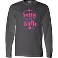 thumbnail image 3 of Inktastic Sassy Since Birth, Arrows, Hearts - Pink Purple Long Sleeve T-Shirt, 3 of 5