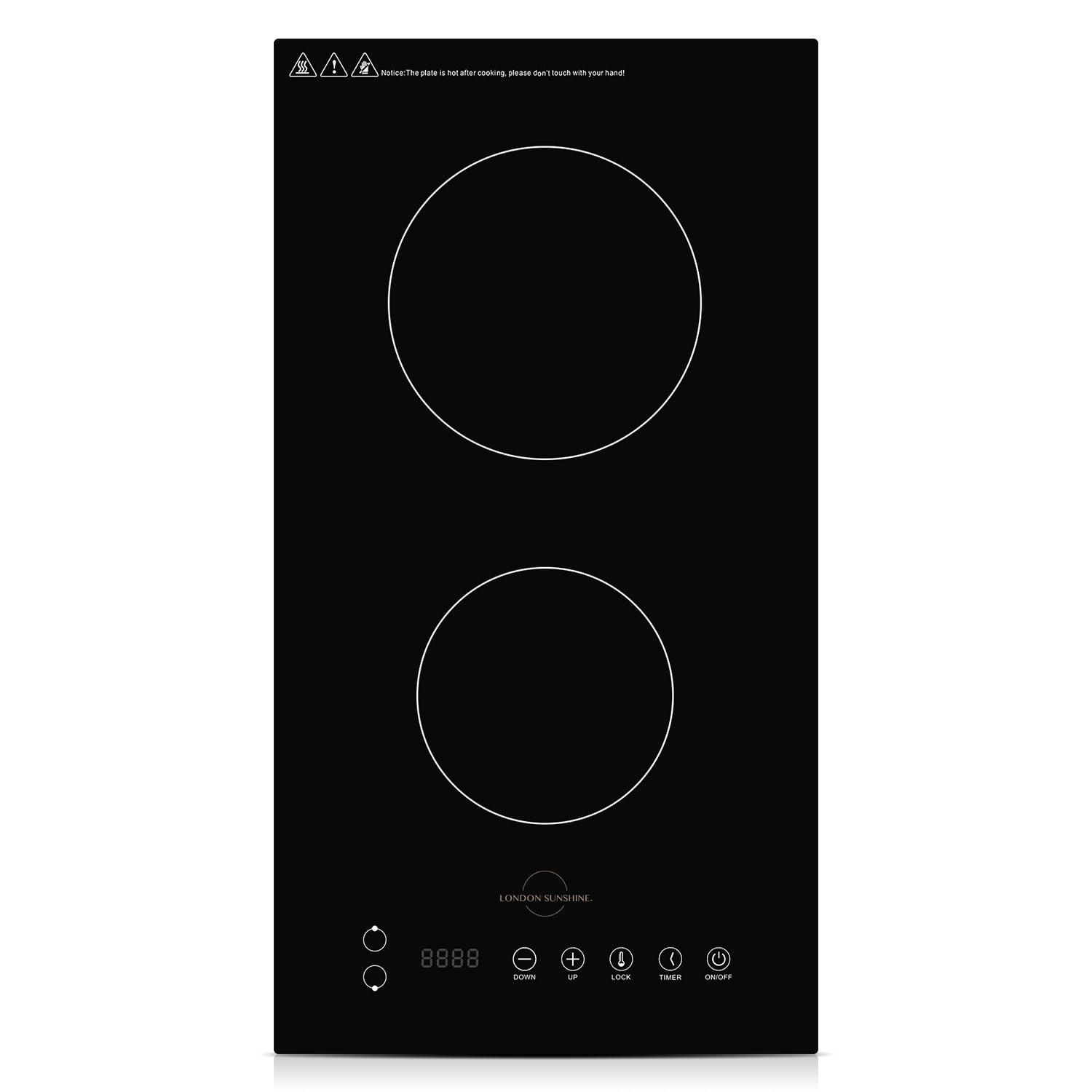 London Sunshine Induction Cooktop Dual Burner Countertop Designed for