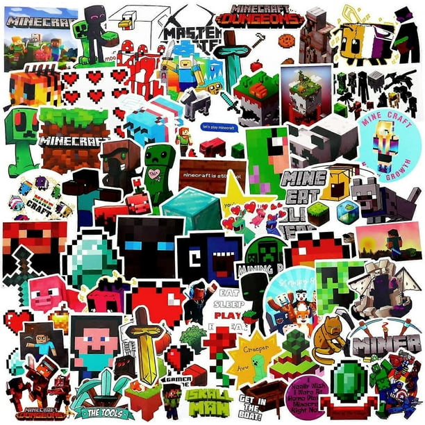 100 pcs minecraft stickers pack car stickers minecraft stickers bomb mix stickers