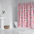 thumbnail image 2 of Pink Cow Milk Strawberry Pattern Shower Curtain 84"x72" ,Bathroom Decorative Shower Curtains Set with 12 Hooks,Modern Waterproof Washable Shower Curtain, 2 of 6
