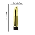 thumbnail image 4 of Me You Us Lady Lust Ribbed Mini Bullet Vibrator, Gold, 4 of 4