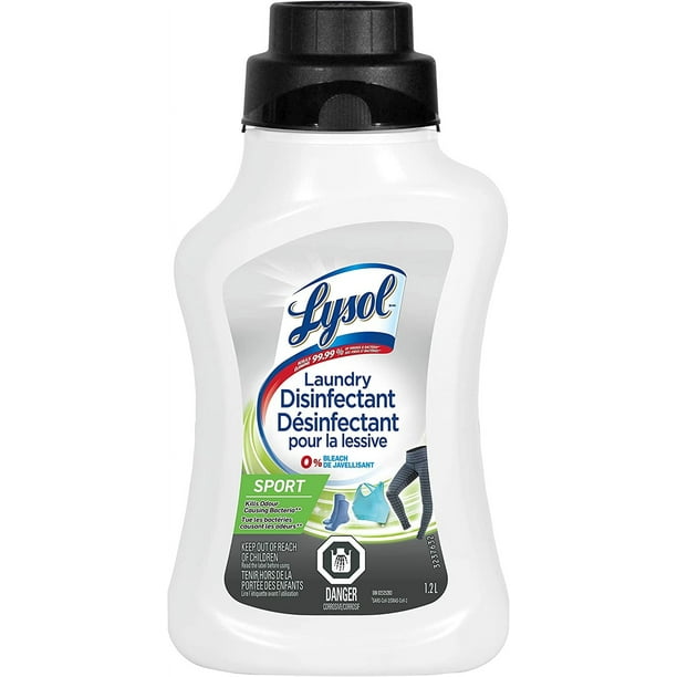 Lysol Laundry Disinfectant, Sport, 0 Bleach, Kills Odour Causing Bacteria, 1.2L Walmart.ca