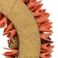 thumbnail image 6 of Galt International Harvest Fall Orange Woodchip Pinecone Halloween Wreath 18", 6 of 8