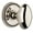 Polished Nickel, variant on Grandeur 820696 Soleil Solid Brass Privacy Door Knob Set - Brass