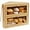 Natural, variant on Corner Bread Box for Kitchen Countertop, Large Double Layer Bread Storage Container for Homemade Bread, Black Bread Holder for Kitchen Counter, Under Cabinet Organizer (White, Medium)