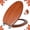 Brownish Yellow, variant on Round Toilet Seat Molded Wood Toilet Seat with Quietly Close and Quick Release Hinges, Easy to Install also Easy to Clean by Angol Shiold (Round, Brownish Red)