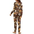 thumbnail image 5 of HELLHERO Halloween Pjs Set for Women Skull Mushroom Printed Sleepwear Crewneck Pajama Pumpkin Printed Pjs Long Sleeve Loungewear with Pockets, XL, 5 of 5