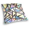 thumbnail image 3 of GZHJMY Soft Smooth Skin-Friendly Throw Pillow Cover without Pillow Case16"x16"Shrink-Resistant Breathable Hidden Zipper Opening, Sofa Bed Office Farmhouse Room Easy to Disassemble|Iridescent Triangl, 3 of 7