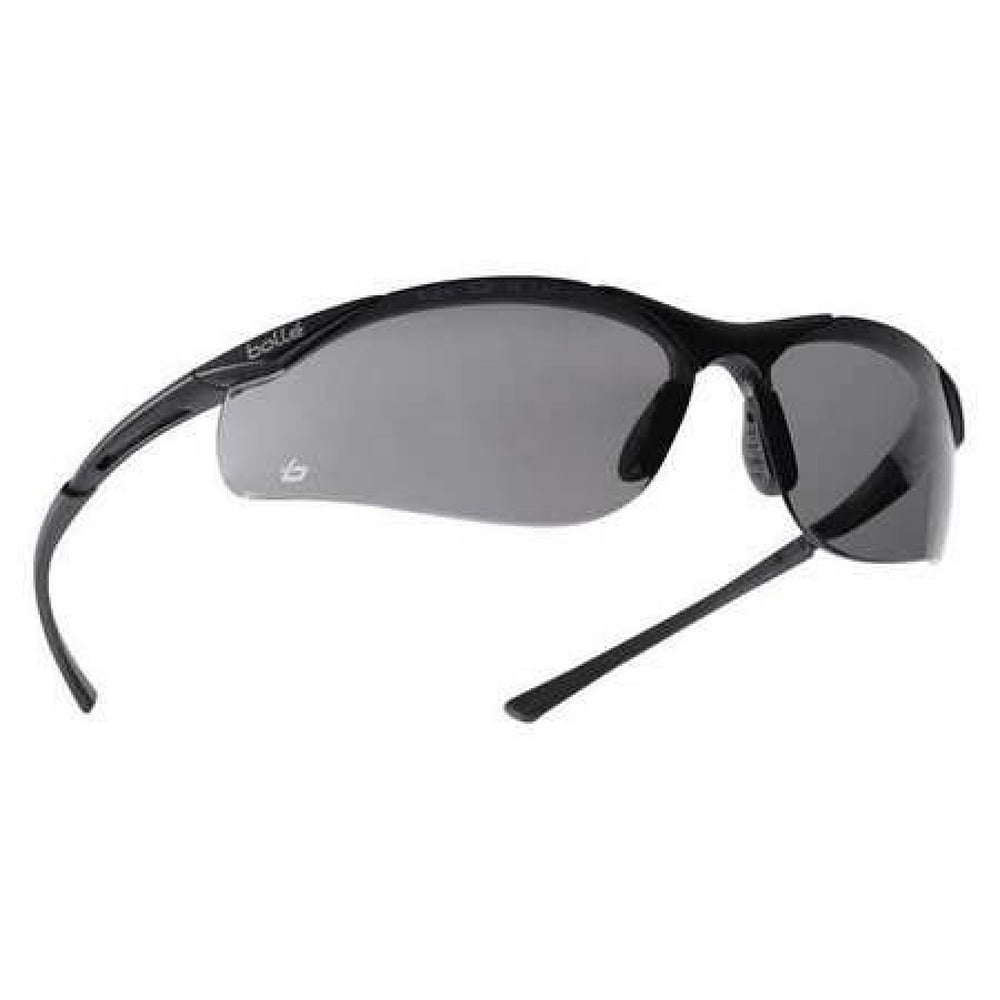 BOLLE SAFETY 40045 Safety Glasses, Wraparound Smoke Polycarbonate Lens
