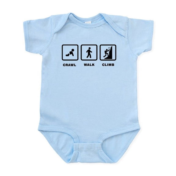 CafePress - Mountain Climbing Infant Bodysuit - Baby Light Bodysuit, Size Newborn - 24 Months