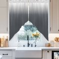 thumbnail image 2 of Swag Curtain Valances Grey Polka Dots Ombre Swag Valances for Kitchen Windows Gradient Gradual Color Short Topper Curtains Valance Tier Pair for Kitchen Bedroom Living Room Bathroom 28"x36", 2 of 8