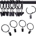 thumbnail image 3 of Curtain Clip Rings, 1.5 Inch, Openable Metal Hooks for Drapery. Rustproof finish for window rods, 3 of 5