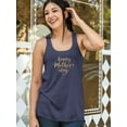thumbnail image 2 of Happy Mother's Day Gold Text Racerback Tank Women -Image by Shutterstock, Female Large, 2 of 4