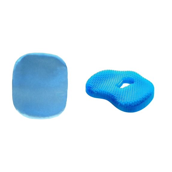 Seat Cushion for Tailbone Pain Relief Honeycomb Gel Seat Cushion for Long Sitting Chair Cushion for Office Chair and Car 16 X 13 X 2 Inch with Removable Ice Silk Cover