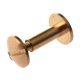 thumbnail image 2 of 20X Perno del Boton Macizo de Laton de Clavos de Tornillo Tornillo de Vuelta Cinturon de del Remache 12mm, 2 of 4