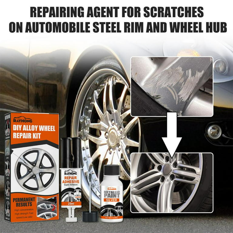 Wheel Scratch Repair Kit, Alloy Rim Scrapes Scratches Remover