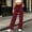 Wine, variant on Kctiaxy Green Sweatpants Women High Waisted Drawstring Solid Color Long Joggers Wide Leg Comfy Lightweight Open Bottom Sports Pants with Pockets L