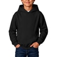 thumbnail image 2 of Abtuhar Fall Hooded Pullover Sweatshirt for Toddler Kids Girls Boys Solid Long Sleeve Tops for 1-12 Years, 2 of 5