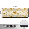 thumbnail image 5 of Kitchen Rugs Sets Of 2,Beige Daisy Flower Yellow Blooms Pattern Anti Fatigue Kitchen Mat Rugs Non Slip Washable,Decorative Kitchen Floor Mats for Kitchen,Sink,Laundry,17"x47"+17"x47", 5 of 5