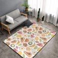thumbnail image 2 of Cute Pear Banana Lemon Shaggy Area Rug, Rugs for Living Room Bedroom Non Slip Door Mat Indoor Carpet Machine Washable Nursery Home Decor Floor Mats for Entryway 60x39in-#, 2 of 5