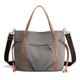 thumbnail image 2 of Sac à Main en Toile pour Femmes Sac Fourre-Tout Sac à Main à Poignée Supérieure Sac à Main Messager avec Bandoulière Réglable, 2 of 4