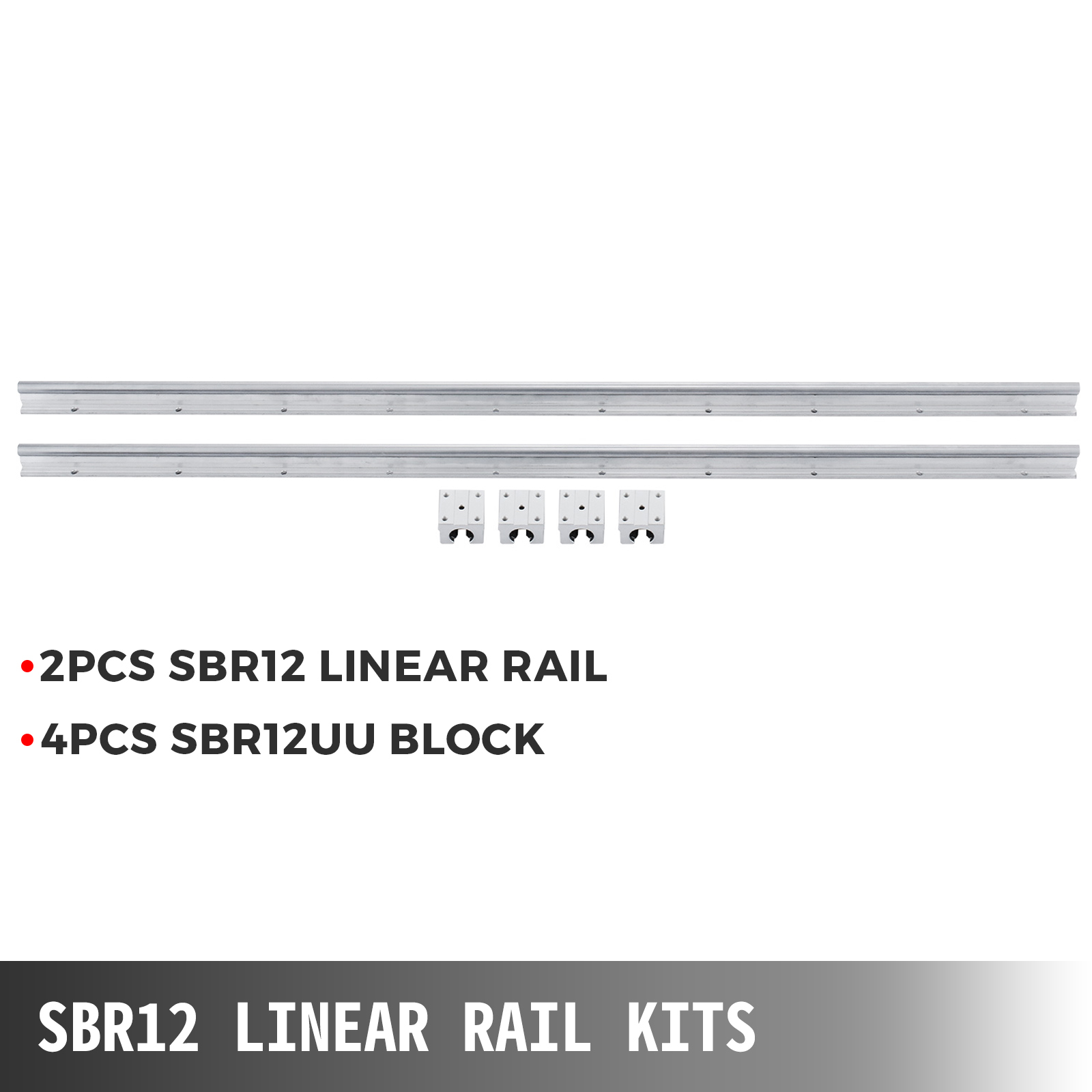 Diy Smart Rails Sbr12uu Slide Blocks SBR12 300mm Linear Rails Kit With 4 Slide Blocks ...