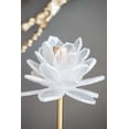 thumbnail image 4 of A&B Home Selenite Stone Flower Taper Candleholder 5.1" x 5.1" x 14.2", 4 of 6