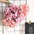 thumbnail image 6 of 1 Bundle Silk Hydrangea Autumn Vase for Home Decor Christmas Decorative Wedding Bridal Bouquet Wall Set Artificial Flowers Decor, 6 of 7