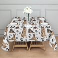 thumbnail image 3 of German Shepherd Dog and Footprint Square Tablecloth,Waterproof Square Table Cover,Wipeable Spillproof Washable Table Cover for Home Kitchen Party Decor 52"x52"(132x132cm), 3 of 6