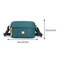 thumbnail image 2 of Bolso bandolera para mujer Bolso bandolera de gran capacidad Bolsos de moda de viaje de color sólido, 2 of 5