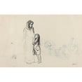 thumbnail image 3 of Jean-Louis Forain 18x13 Black Modern Framed Museum Art Print Titled - Refugees (C. 1914-1919), 3 of 5