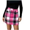 thumbnail image 2 of Stamzod Short Skirts for Women Casual High Waist Mini Pencil Skirt Fall Winter Plaid Skirts for Women Trendy 2025 Hot Pink XXL, 2 of 6