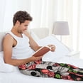 thumbnail image 5 of Salouo Skull and Roses Print Pajama Pants for Men, Lounge Pants Elastic Waistband Casual Men's sleepwear Loungewear Sleep Pajama Pant -Large, 5 of 7