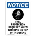 thumbnail image 1 of SignMission OS-NS-A-1218-V-12465 12 x 18 in. OSHA Notice Sign - Fall Protection Required, 1 of 1
