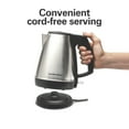 thumbnail image 5 of Hamilton Beach Stainless Steel Electric Kettle, Tea & Water Kettle, 1L, Black Accents, 5 of 9