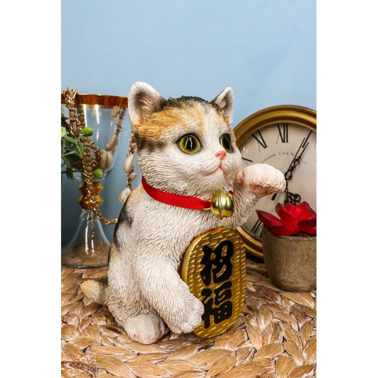 Calico best sale cat statue
