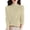 Beige, variant on Women's Mock Neck Sweater, Solid Color Long Sleeve Pullover, Loose Fit Casual Basic Top, Fall Winter Everyday Knit Sweater, Simple Crewneck Pullover Beige L