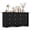 Black-6 Drawers, variant on 7 Drawers Wooden Dresser for Bedroom, 47'' Modern Storage Chest of Drawers for Living Room, Black