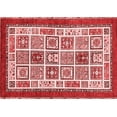 thumbnail image 1 of Ahgly Company Indoor Rectangle Abstract Red Modern Area Rugs, 8' x 10', 1 of 4